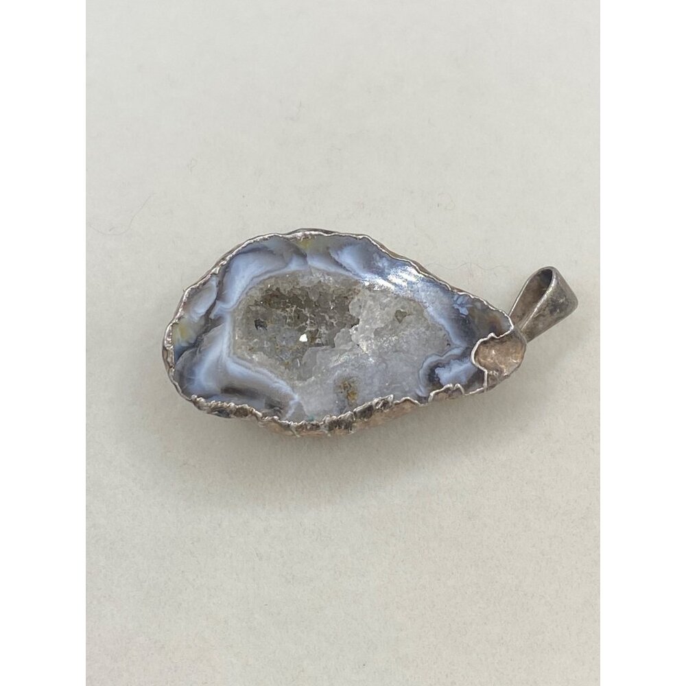 Sterling Natural agate pendant